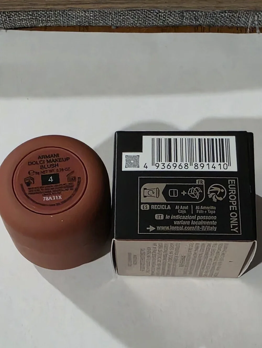Giorgio Armani DOLCI BLUSH Hybrid cream-to-powder blush 4 CINNAMON BLUSH. BNIB